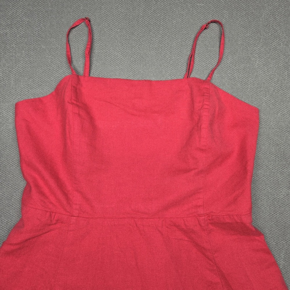 GAP Dress Womens S Pink Sundress Fit & Flare Short Sleeveless Smocked Strappy‎ - Picture 2 of 15